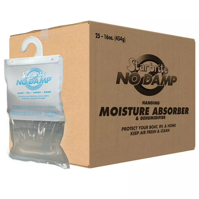Star brite No Damp Moisture Absorber & Dehumidifier Hanging Bag – 16 oz *25 Pack