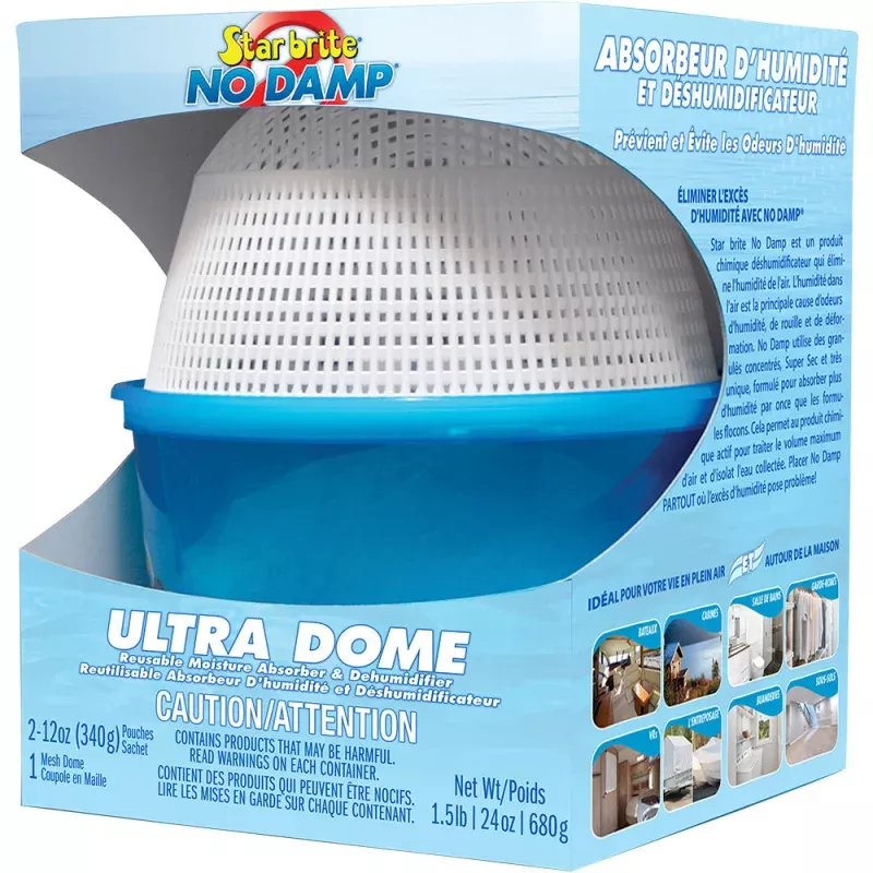 Star brite No Damp Ultra Dome Absorber & Dehumidifier – 24 oz