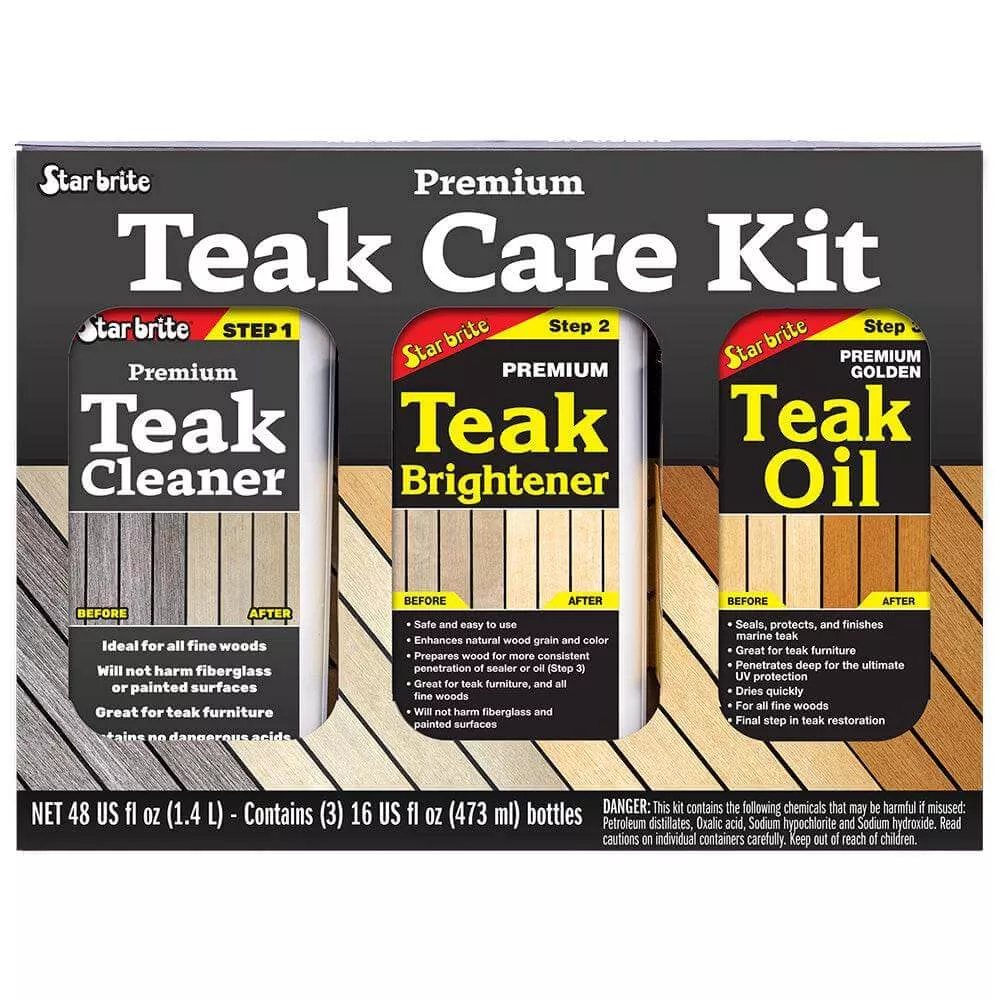 Star brite Premium Teak Care Kit - 16 oz - 81216