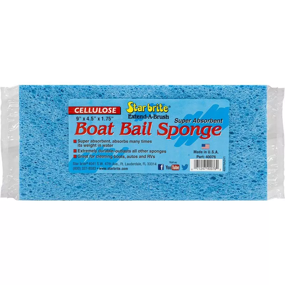 Star brite Super Absorbent Cellulose Boat Bail Sponge - 9" x 4.5" x 1.75" - 40076