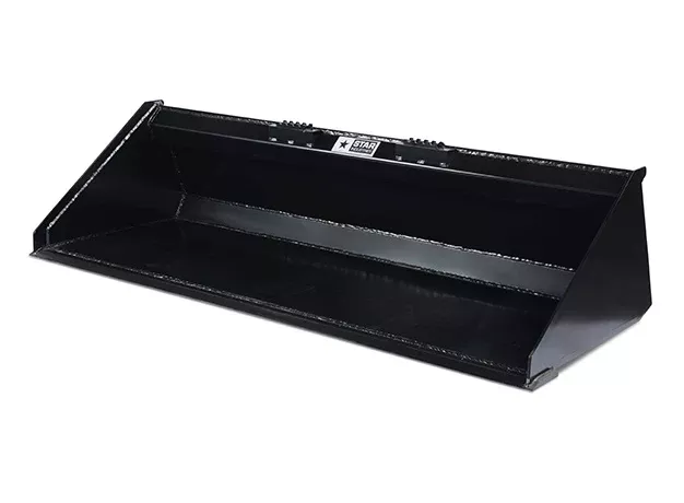 Star Industries HD Low Profile Dirt Buckets | LP22A Series | Width 60" - 84" | 15–40 GPM | For Skid Steers