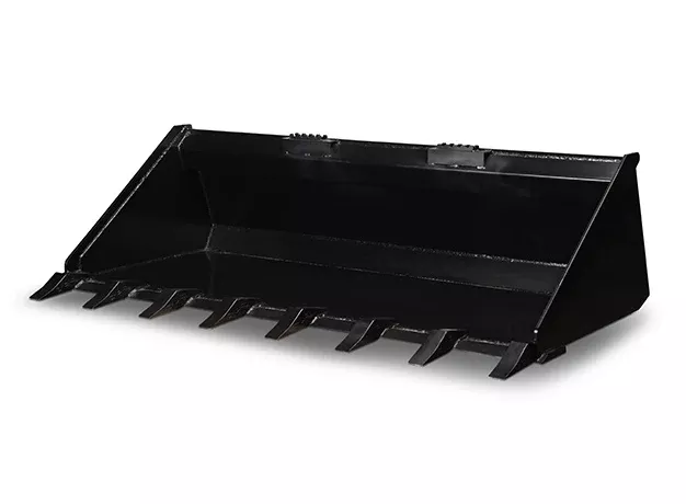Star Industries HD Low Profile Dirt Buckets w/ Teeth | LP22A-T Series | Width 60″ – 84″ | 15–40 GPM | For Skid Steers