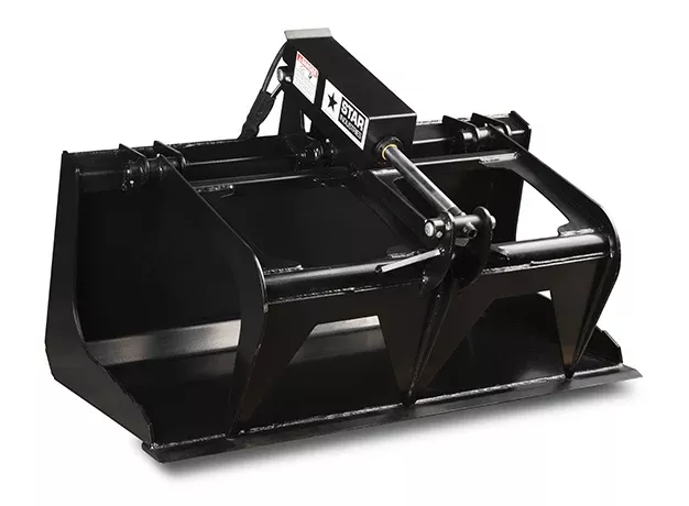 Star Industries Skeleton Bucket, Root Grapple & Grapple Bucket | MI-44 | Width 44″ | 20 GPM | For Mini Skid Steers