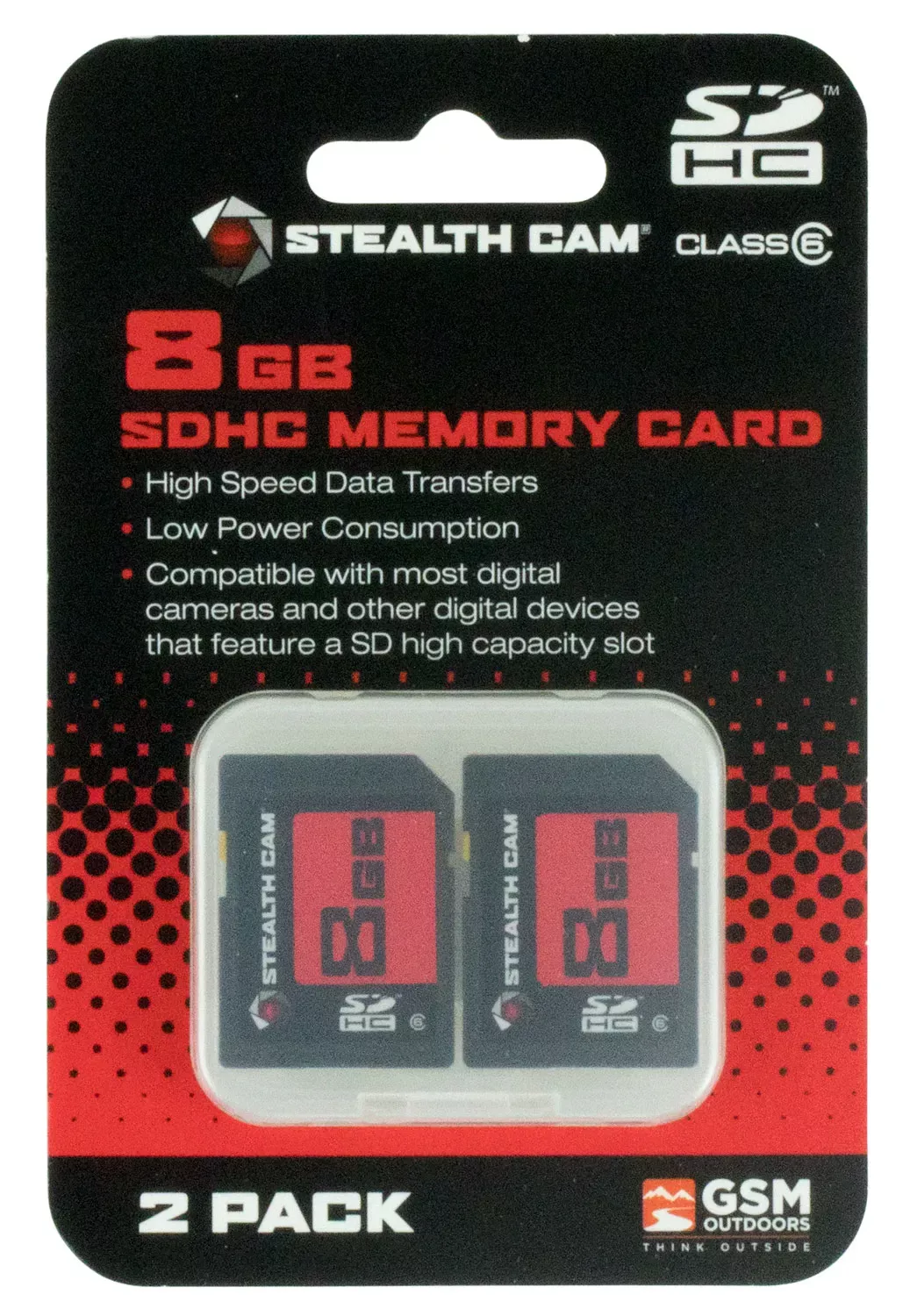 Stealth Cam SD Memory Card 8GB 2/Pack