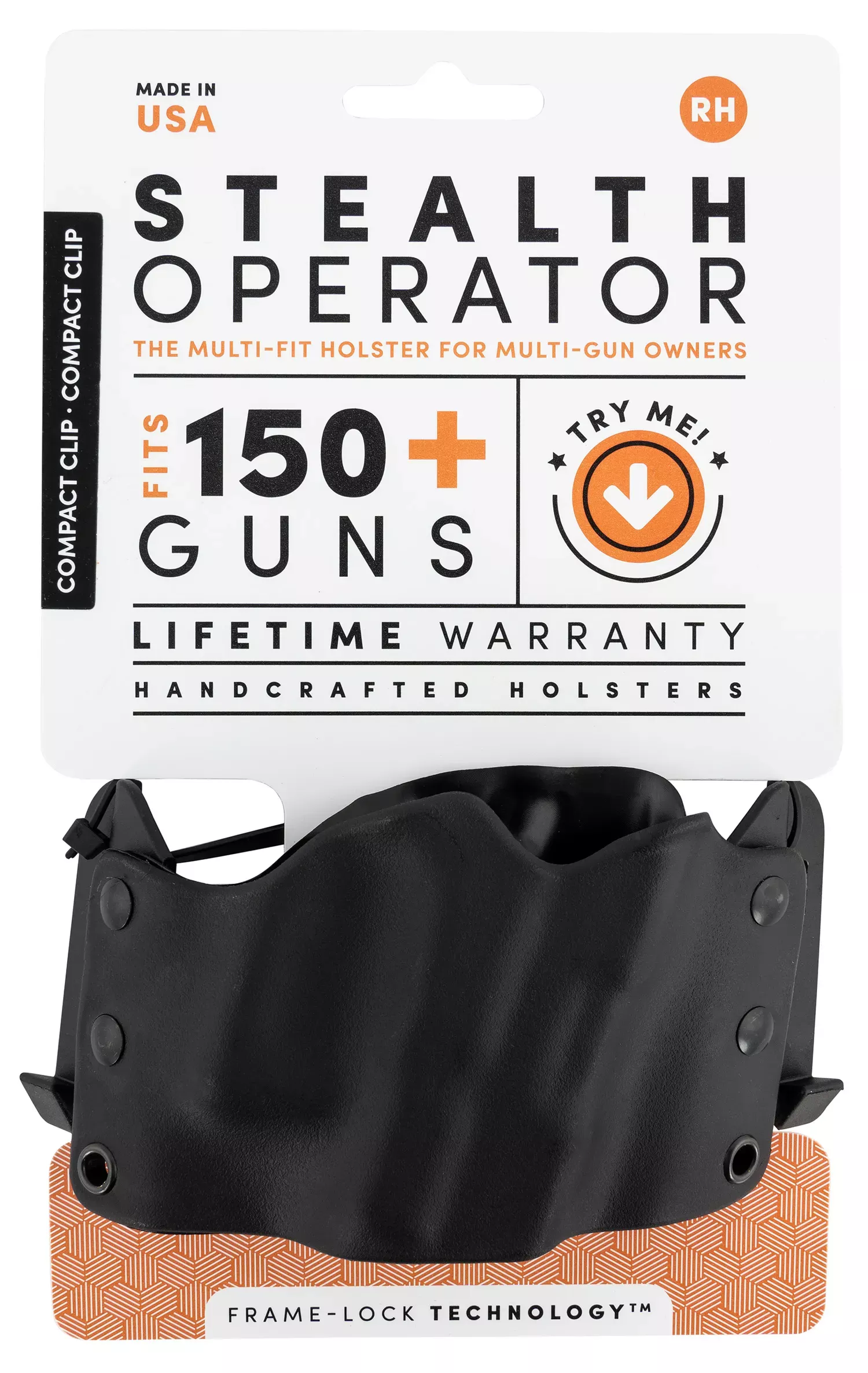 Stealth Operator Compact Clip Holster OWB Right Hand