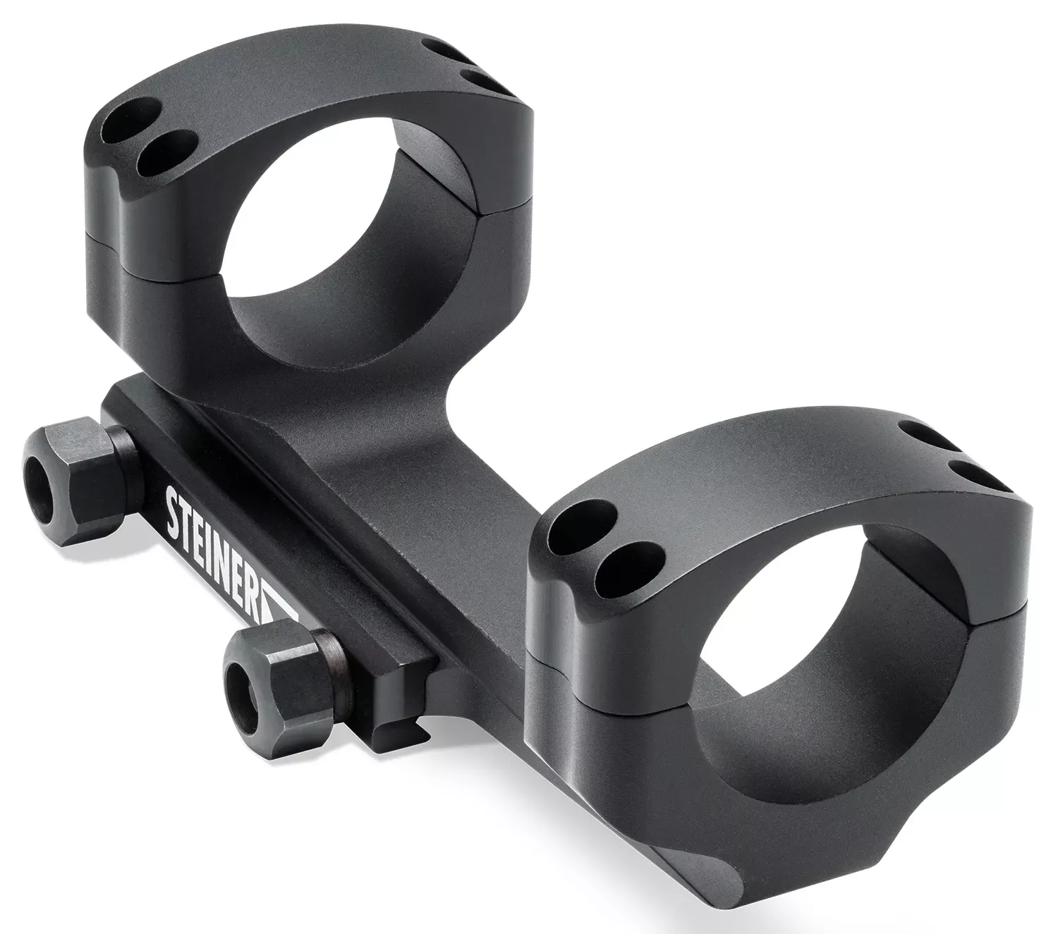 Steiner P-Series Scope Mount/Ring Combo For AR Platform Cantilever 30mm Tube Picatinny Rail Mount High Rings 36mm Mount Height Matte Black Aluminum