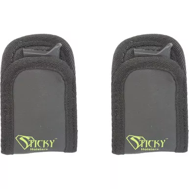 Sticky Holsters Mini Mag Sleeve, Black, 2 Pack