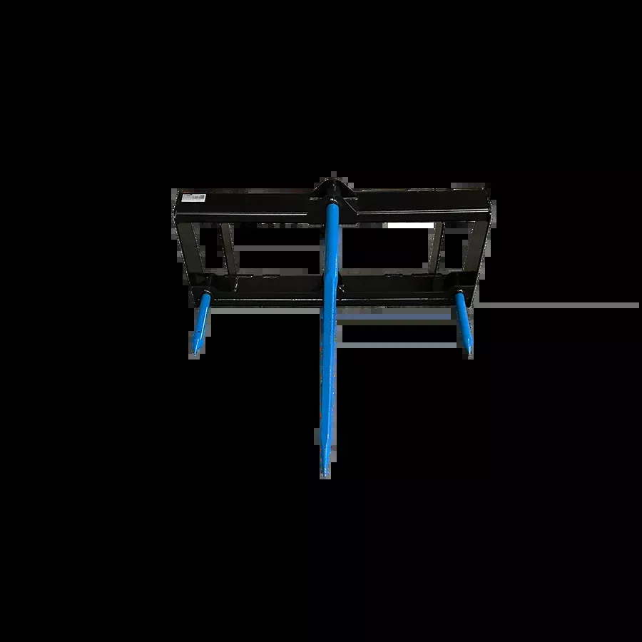 STOUT | Pro Round Bale Spear | Forged 3-Prong Design | 49" Main & 32" Side Spears | Weight 235 Lbs. | For Skid Steer