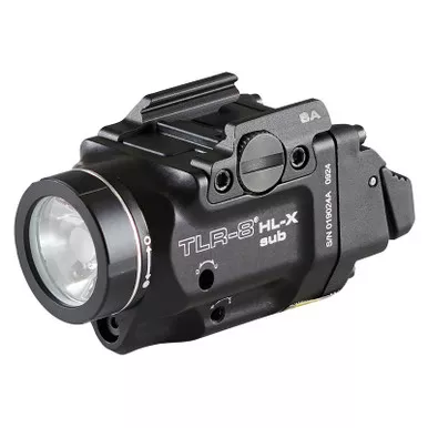 Streamlight 69469 TLR-8 HL-X Versatile High-Lumen, Multi-Fuel Weapon Light with Red Laser for Springfield Armory Hellcat