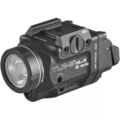 Streamlight 69476 TLR-8 HL-X G Versatile High-Lumen, Multi-Fuel Weapon Light with Green Laser for Glock 43X/48 MOS