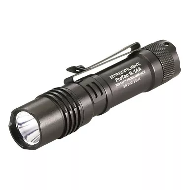 STREAMLIGHT ProTac 1A-1AA C4 LED 350 Lumens Flashlight w/ One CR123, One AA Battery & Holster