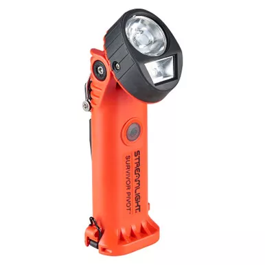 STREAMLIGHT Survivor Pivot Alkaline Orange Dual Beam Flashlight (91800)