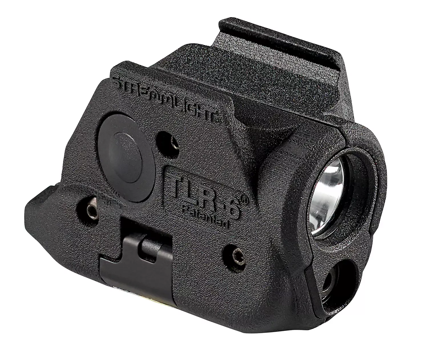 Streamlight TLR-6 Weapon Light w/Laser Springfield XD/Hellcat 100 Lumens Output White LED Light Red Laser 89 Meters Beam Rail Grip Clamp Mount Black Anodized Polymer