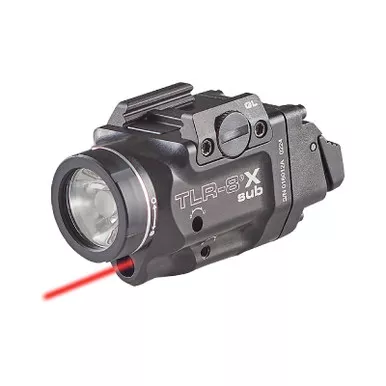 STREAMLIGHT TLR-8 X Sub 500 Lumens White LED Weapon Light with Red Laser fits Springfield Hellcat (69419)