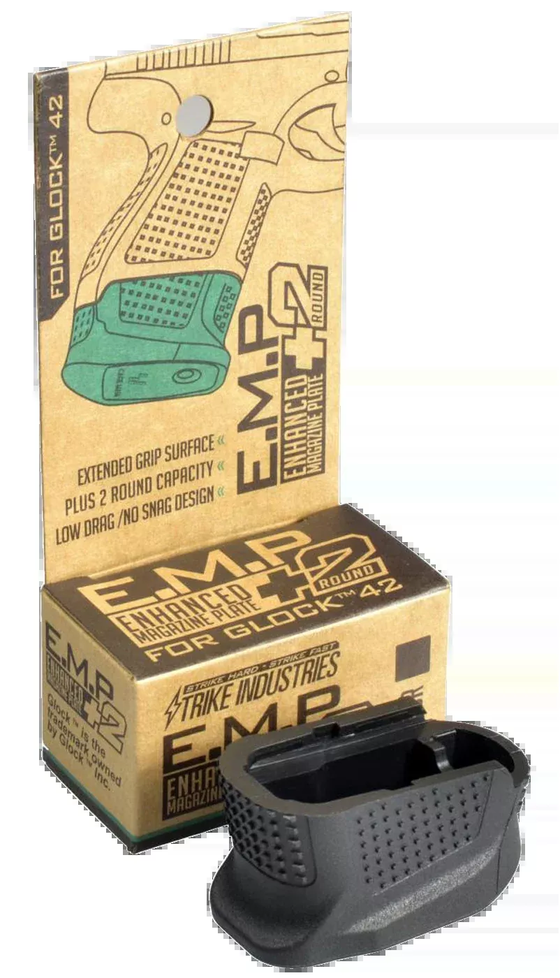 Strike Enhanced Magazine Plate, Si Emp-g42-bk G42 Mag Ext +2 Bk