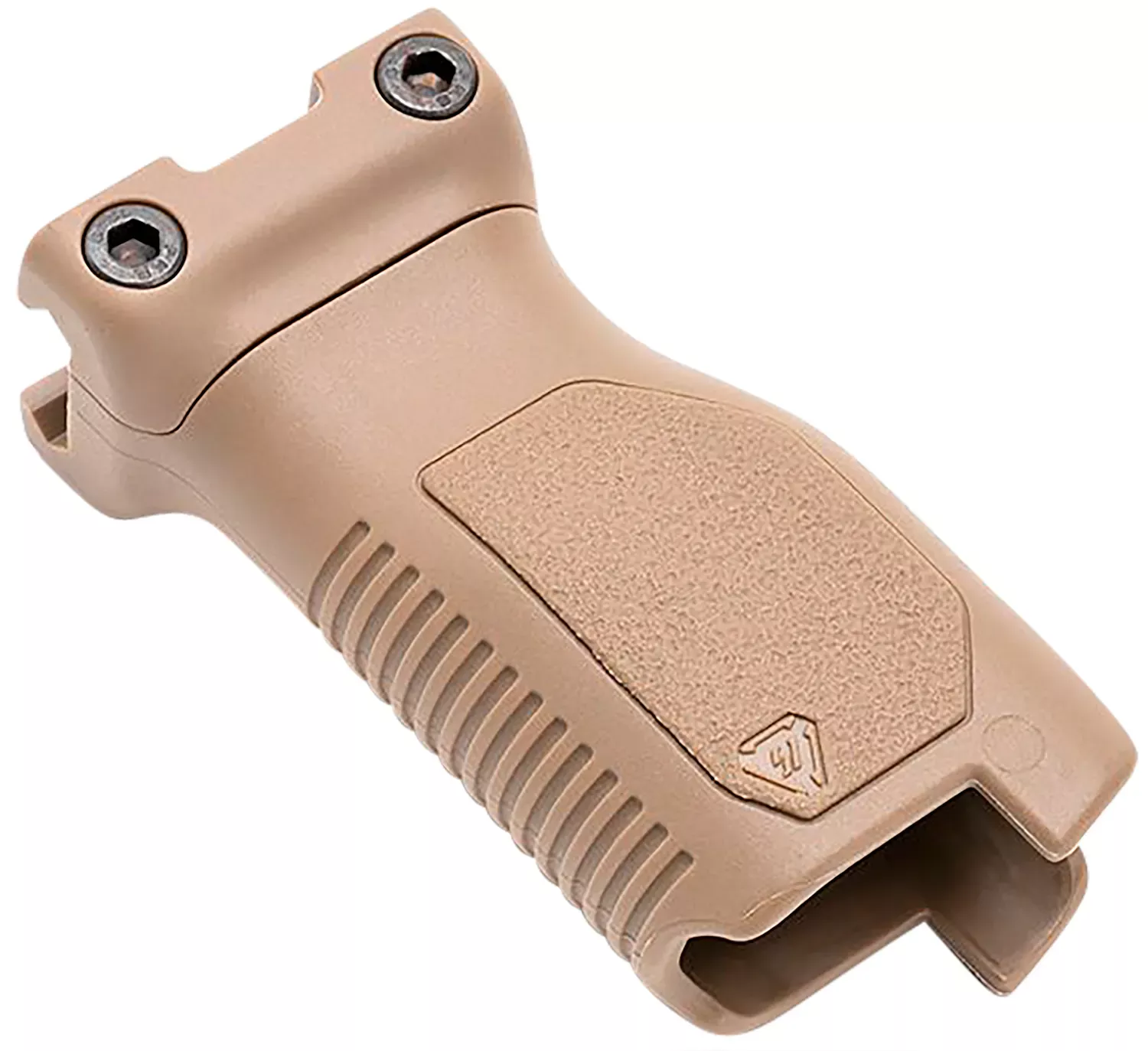 Strike Industries Angled Vertical Grip Long Flat Dark Earth Polymer