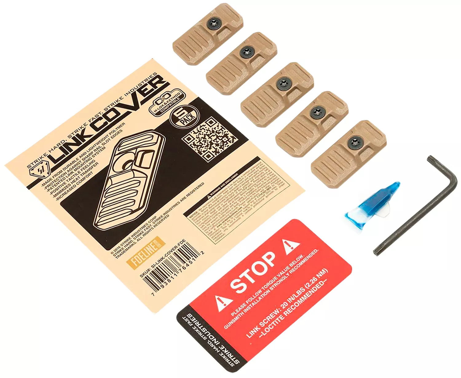 Strike Industries LINK Cover for M-lok & Keymod Rails
