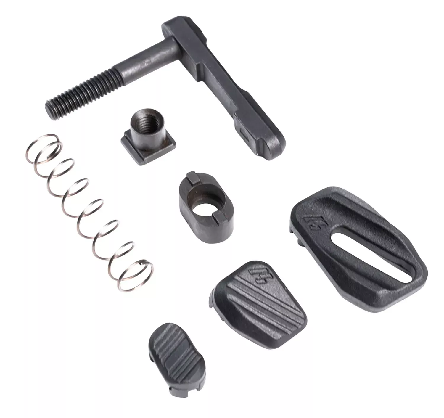 Strike Industries Modular Magazine Release made of Steel with Polymer Button & Black Finish for AR-Platform
