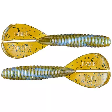 Strike King Rage Twin Tail Menace Grub 8pk BLUE CRAW