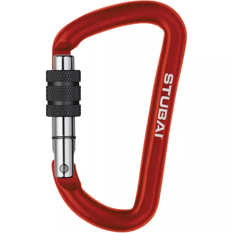 STUBAI Accessory Screw Gate Carabiner, Red – Model 434012