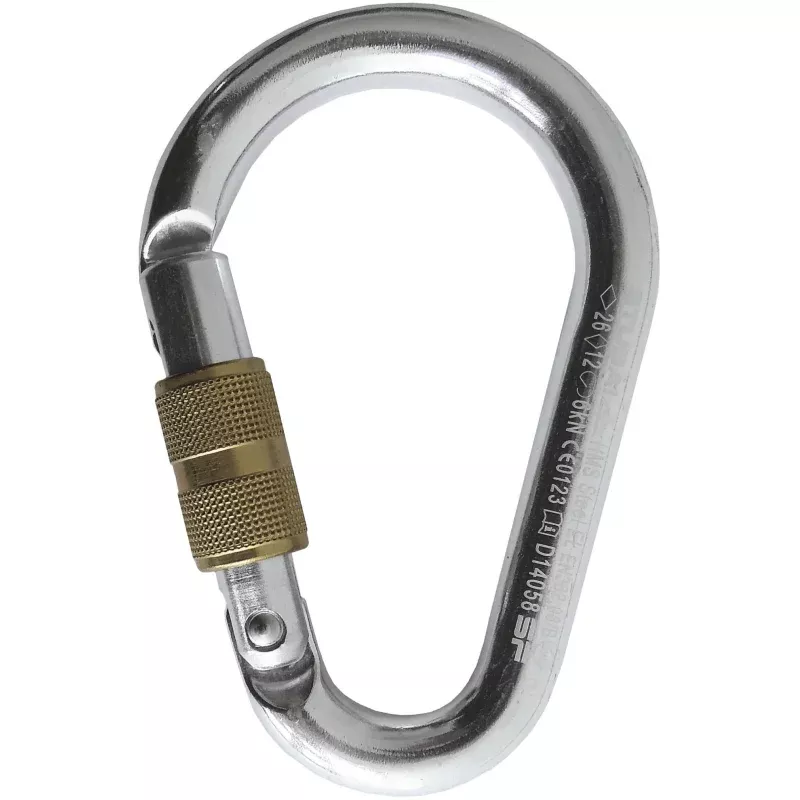 STUBAI HMS Steel El Keylock Climbing Carabiner, Model 434008