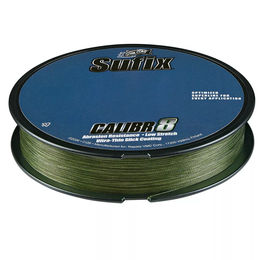 Sufix Calibr8 Braid 300yds 6lb – Low Vis Green [694-106G]