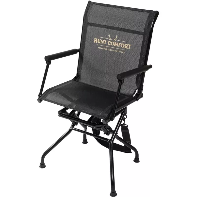 Summit Hunt Comfort Mesh Lite Portable Chair with Adjustable Heights and 360? Swivel