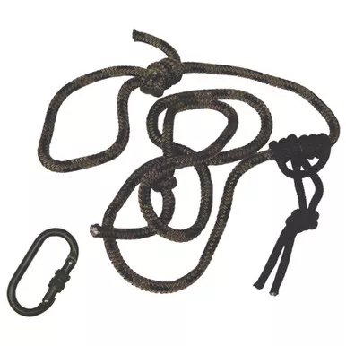 Summit SU83100 Linesmans Rope with Carabiner, 8 Feet, Green