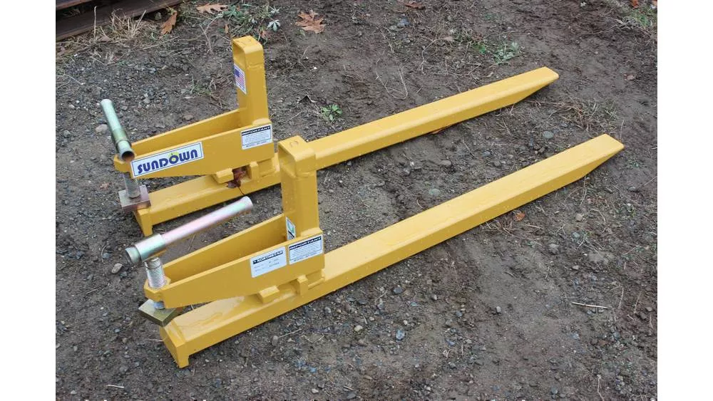 Sundown 3-Point Forklift Attachment | Model PF-1200 To PF-3548 | Fork Width 41″ To 48″ | 25 To 60 HP | For Tractor