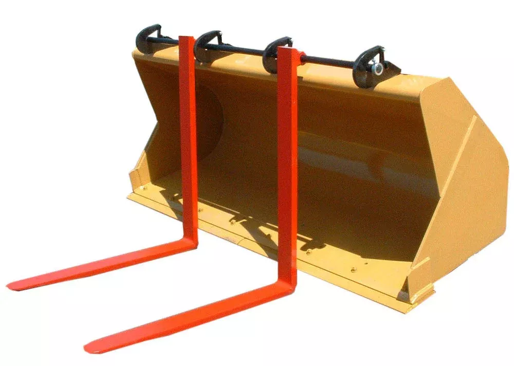 Sundown Heavy-Duty Bracket Mount Bucket Forks | Model AIBF5400 & AIBF7000 | Tine Length 48″ | Capacity 5,400 To 7,000 lbs | For Tractor