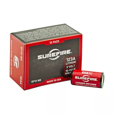 SUREFIRE Box of 12 123A Lithium Batteries (SF12-BB)