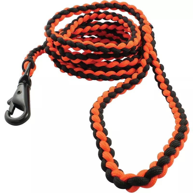 Survival Dog Lead 6 Ft Org/Blk