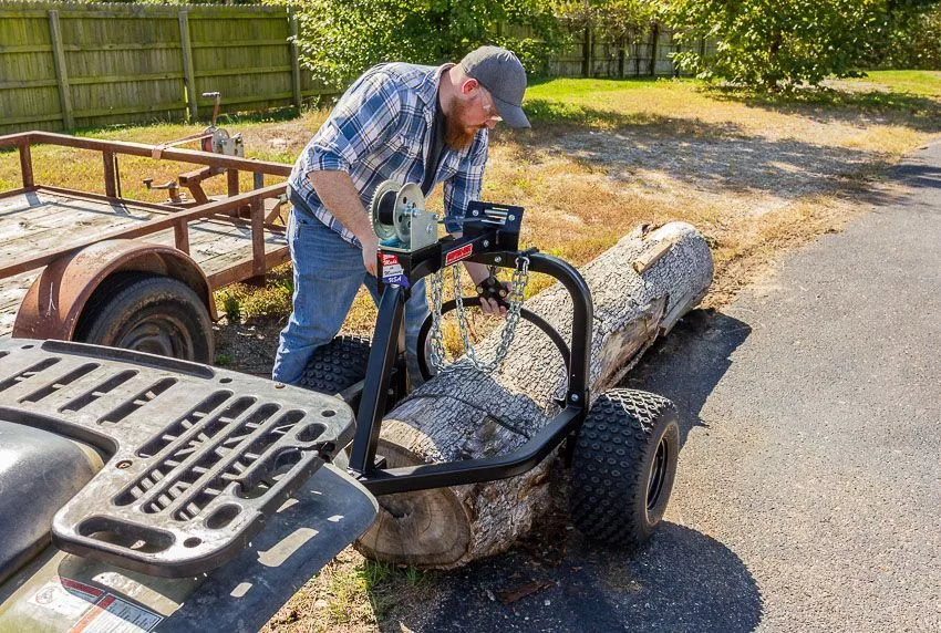 Swisher ATV Log Skidder |Length 70″ | Width 34″ | Capacity 1200 lb | 15-20 HP | For ATVs/UTVs