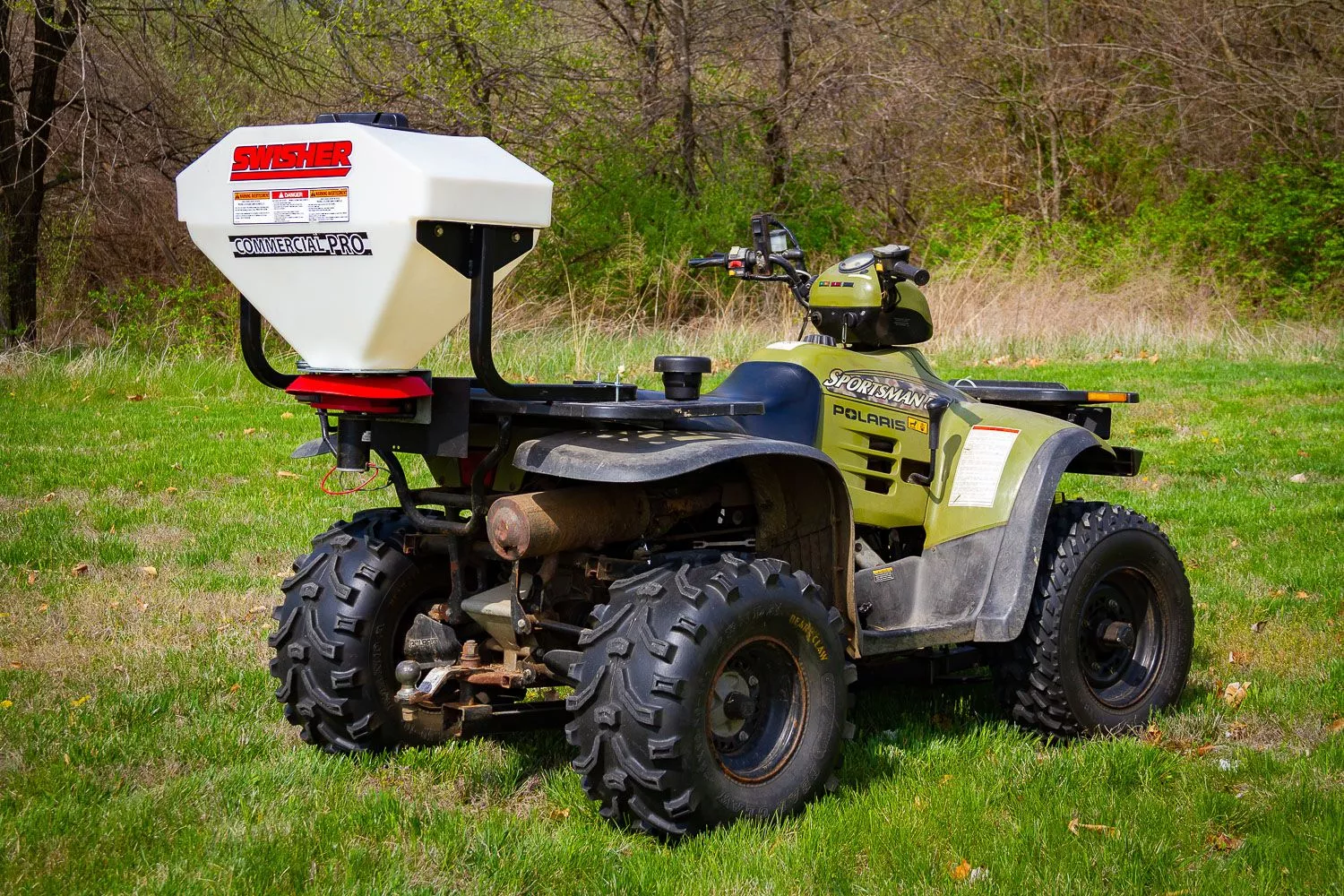 Swisher Commercial Pro ATV Spreader | 15 Gallon Capacity | 20″ Width | 15-20 HP | For ATVs/UTVs