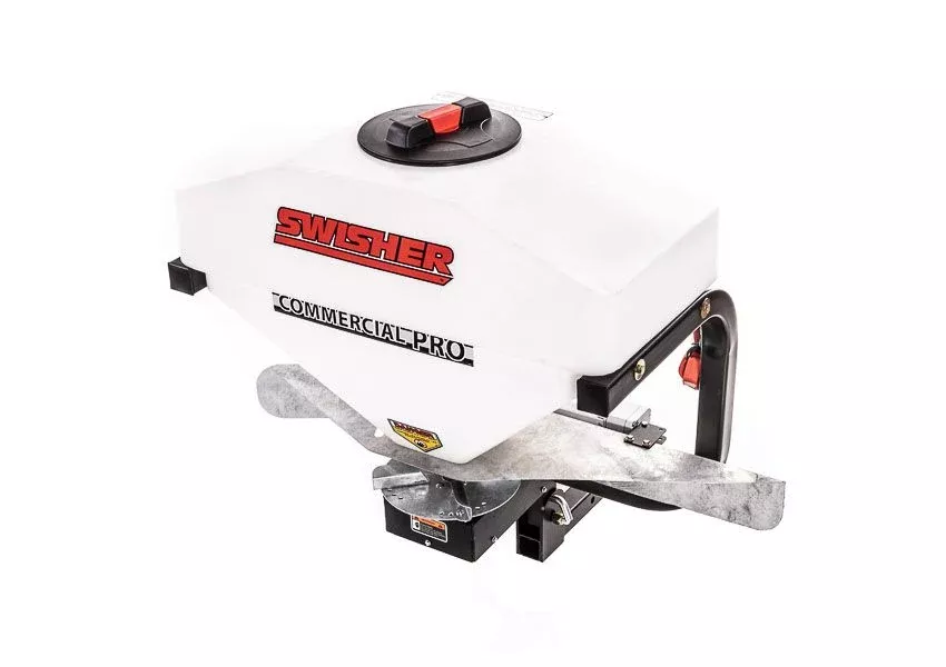 Swisher Commercial Truck Spreader | Spread Width 35′ | Hopper Capacity 25-Gallon | 10-20 HP | For Trucks