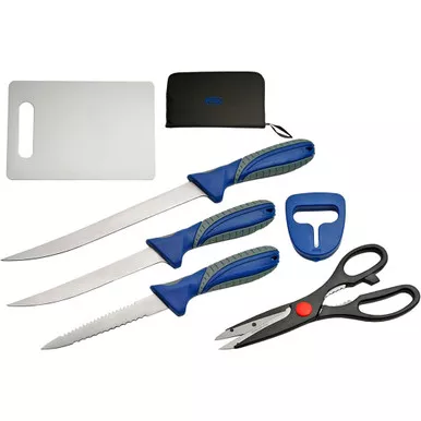 SZCO 211213-6 Filet Knife Set, Blue, 6 Pack