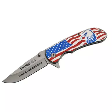 Szco 4.5" Trump Take America Back Folding Knife