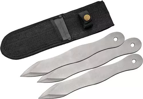 Szco Rite Edge 10" Throwing - Knife 3pc Set W/sheath