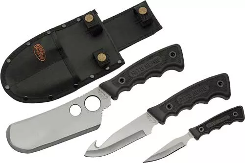 Szco Rite Edge 3pc Skinning – Set W/black Rubber Hndl/sheath