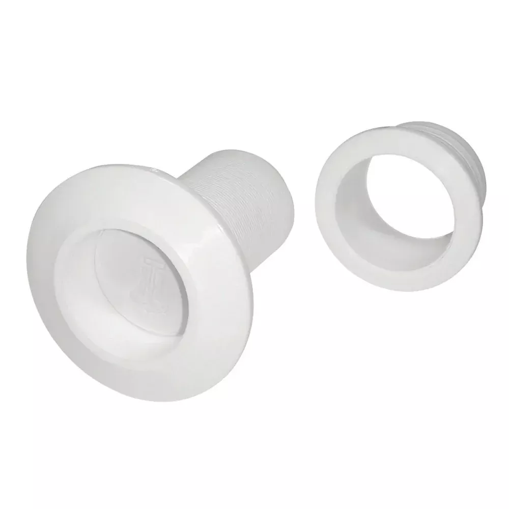 T-H Marine Recessed Flapper Scupper Drains - White - RFS-2-DP