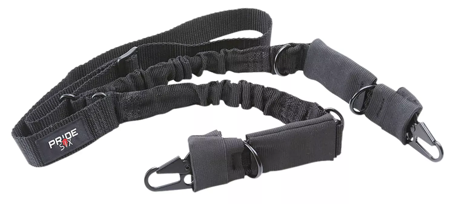Tac Six Citadel Single & Double Point Sling Black Webbing with Snap Hook Attachment 50" Long for MSRs