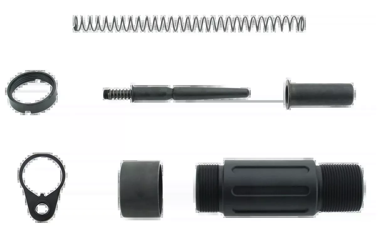 Tacfire Short Buffer Tube System, Tacfire Mar139-c 3.5" Short Pstl Buff Tube