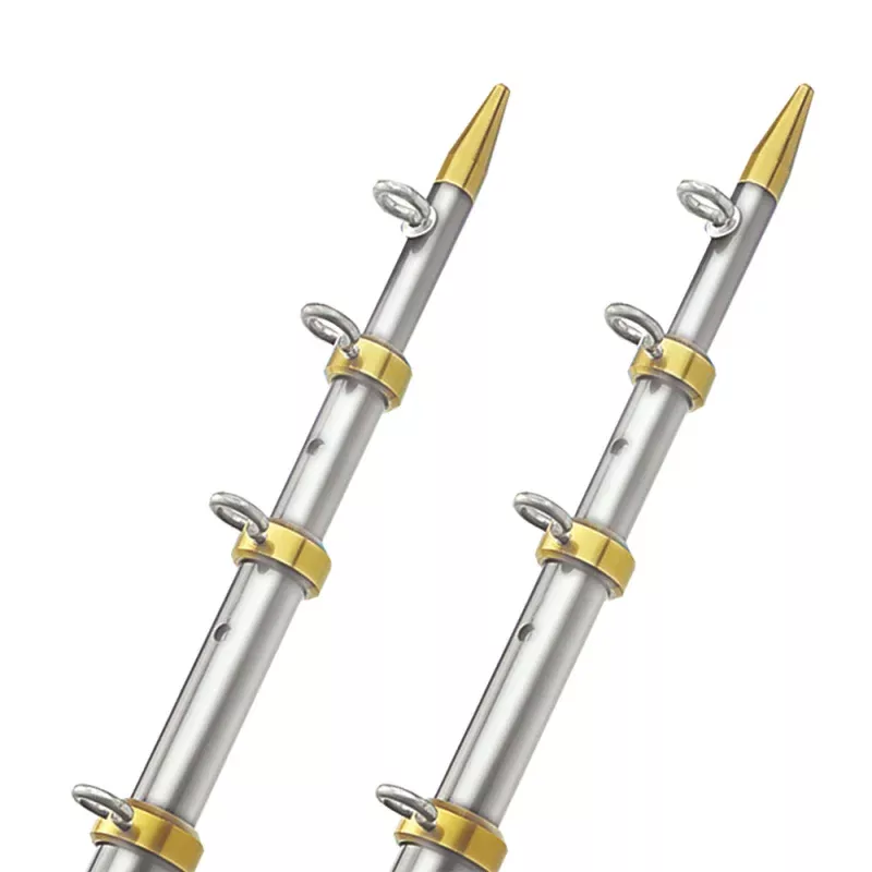 TACO 18′ Telescopic Outrigger Poles HD 1- – Silver/Gold