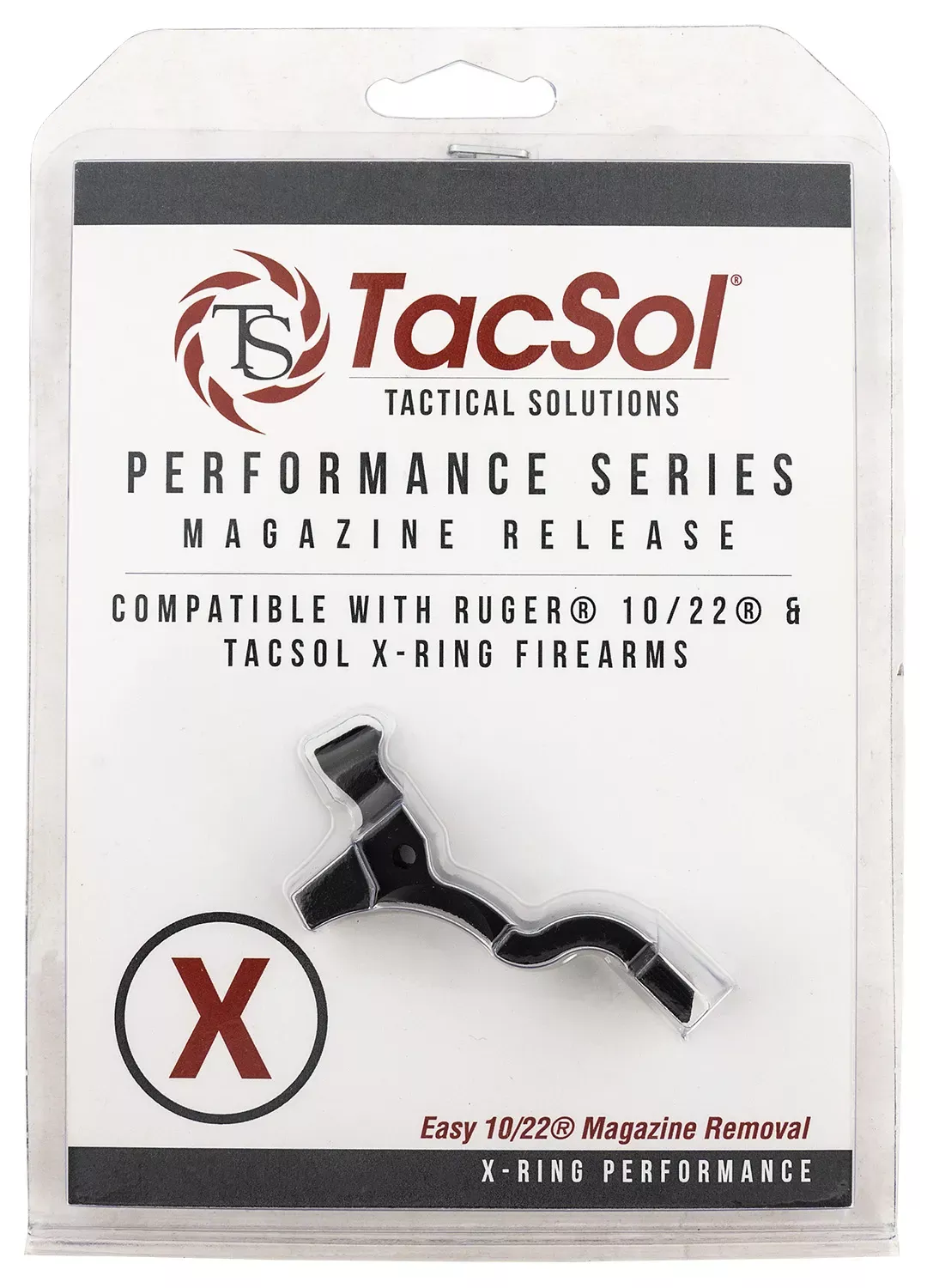 Tactical Solutions Performance Low Profile Mag Release Matte Black Ruger 10/22 & Tactical Solution X-Ring Rifles