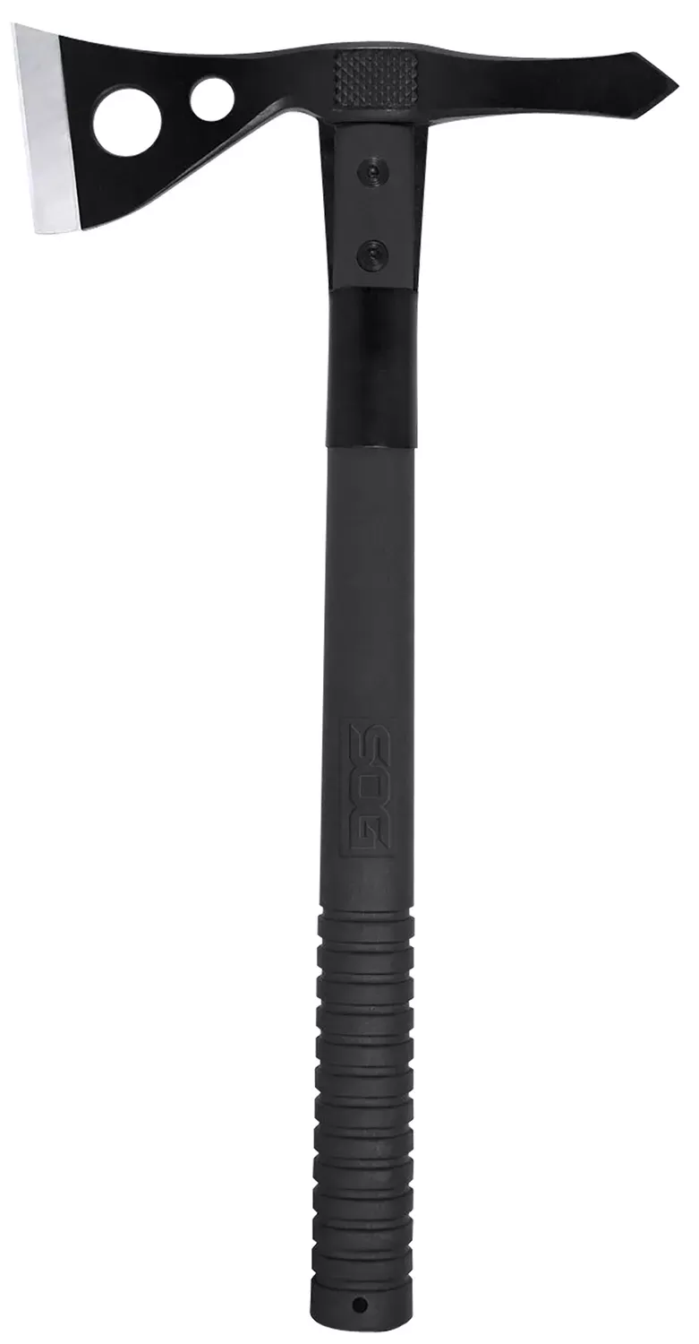 Tactical2.75″ Blade 420HC SS Blade Black Side Hammer Checkering GRN Handle 15.75″ Long Tomahawk
