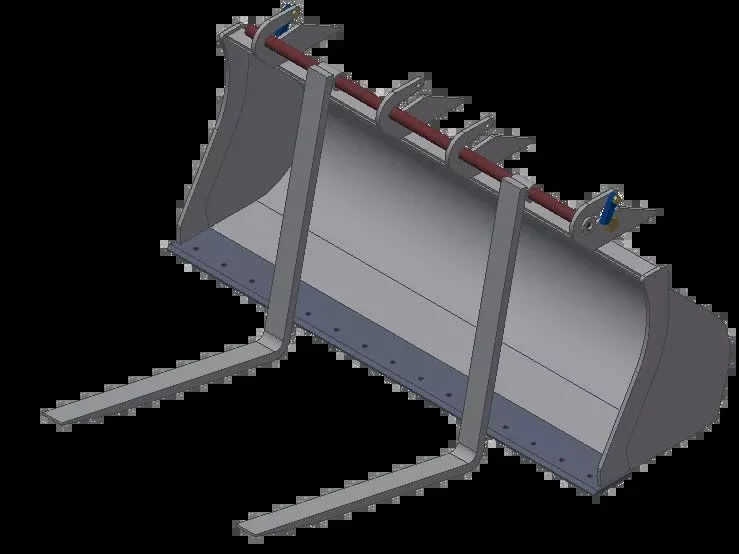 TAG Bucket Fork Kit | ITA Style Pallet Forks | Bar Length 72" & 84" | Machine Size 6–20 Tons | For Wheel Loaders & Backhoes