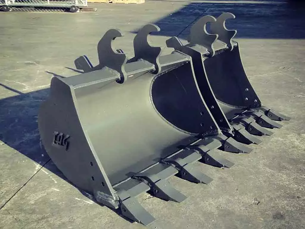 TAG Dirt Style Excavator Bucket | Pin-On & OEM Mounts | Width 10″-36″ | Machine Size 2–4 Ton | For Excavators
