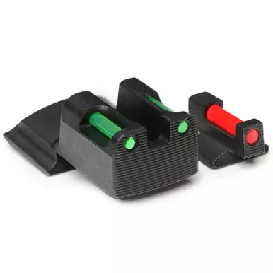 TAG PRECISION TSF TAC Fiber Optic Sights for Novak Commander/Officer/Defender 9mm/40 S&W (063BE063BG)