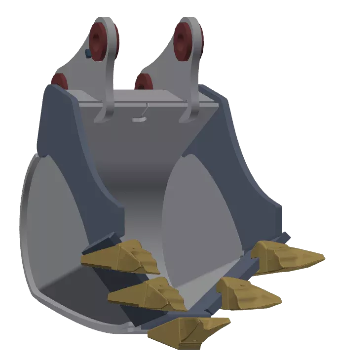 TAG V-Bottom Rock Bucket | Heavy Duty Quick Coupler Rock | 12″–24″ Width | Machine Size 65–80 Ton | For Excavators & Backhoes