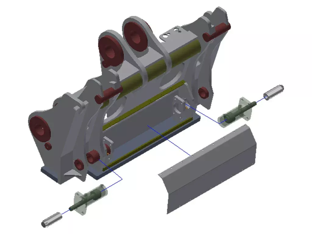 TAG Xtreme Duty Hydraulic Quick Coupler Series | Width 48″-84″ | Machine Size 9-35 Tons | For Wheel Loaders